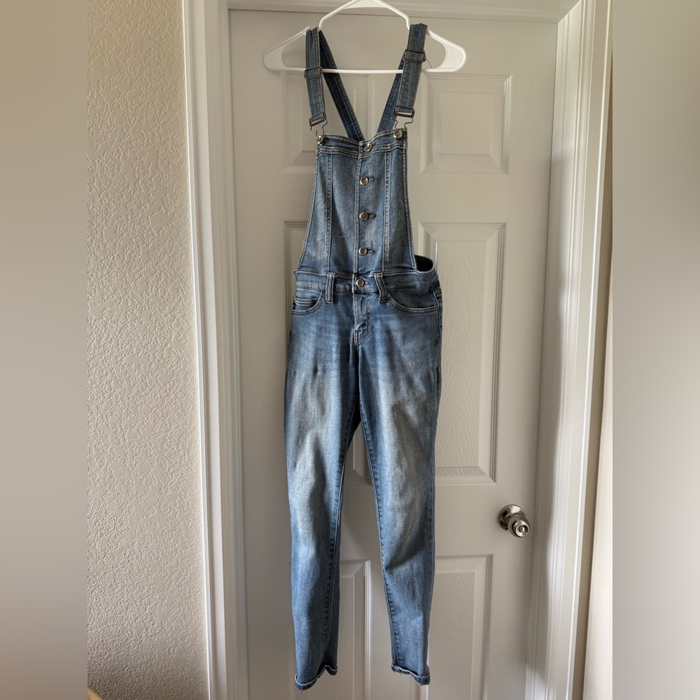 Light Wash Denim Overalls - Classic Blue